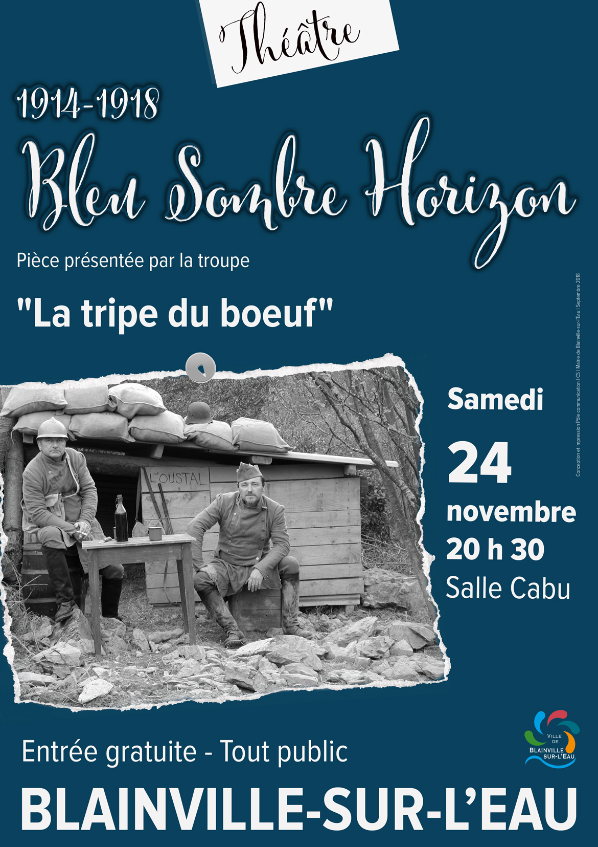 Théâtre 1914-1918 Bleu Sombre Horizon - Blainville-sur-l'Eau