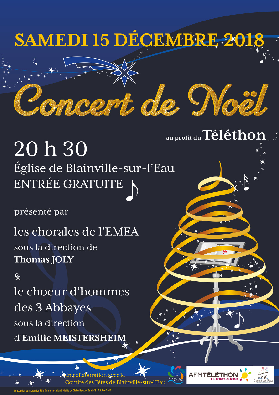 concert de Noël de l'EMEA - samedi 15 decembre 2018